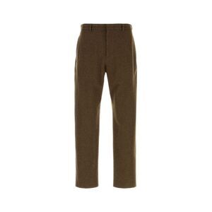 Jil Sander Men Brown Felt Pant